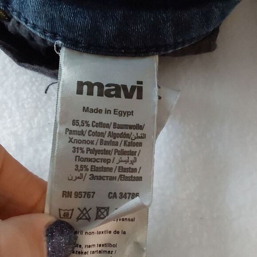 Mavi Women's Mid Rise Alexa Skinny Jeans Size 28 - Picture 4 of 6